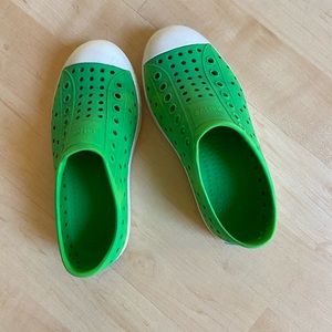 Kids Native shoes Grasshopper Green